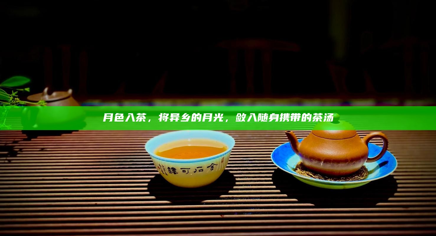 月色入茶，将异乡的月光，敛入随身携带的茶汤